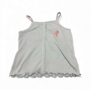Stylish Kids light blue Camisole with Flamingo Accent
